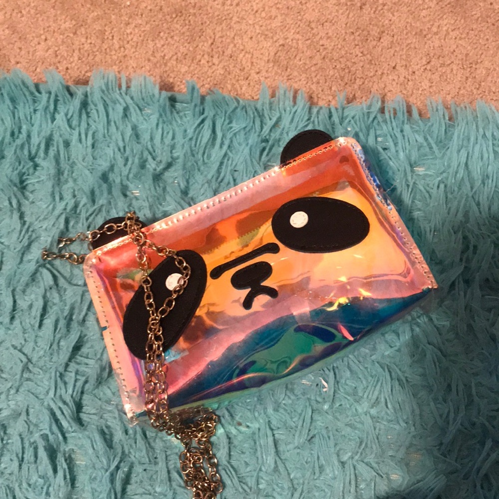 A cute holographic purse!